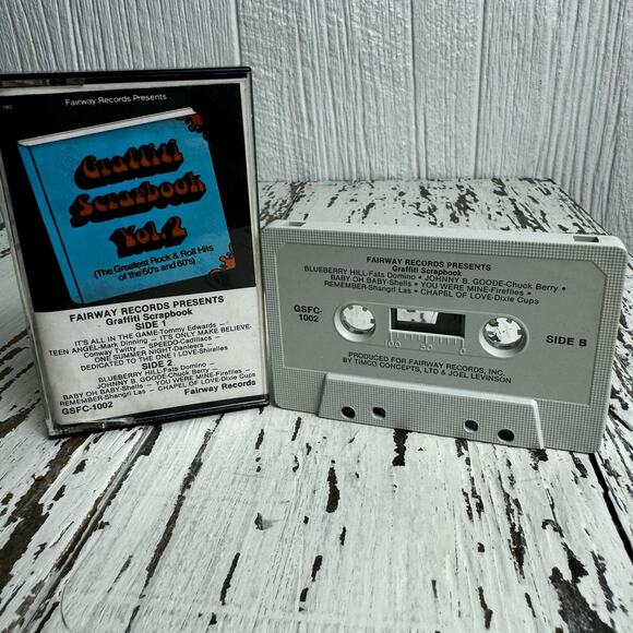 Graffiti Scrapbook Vol. 2 Cassette Tape Rock and Roll Vintage Fairway Records - Picture 2 of 6